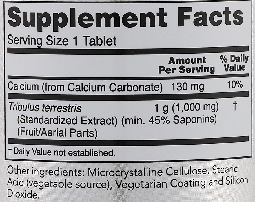 NOW Foods Sports Nutrition, Tribulus (Tribulus terrestris) 1,000 mg, Double Strength, Men's Health 2